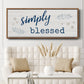 Simply Blessed - Floater Framed Canvas Print