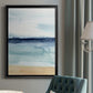 Watercolor Ocean Horizon I - Modern Framed Canvas Print