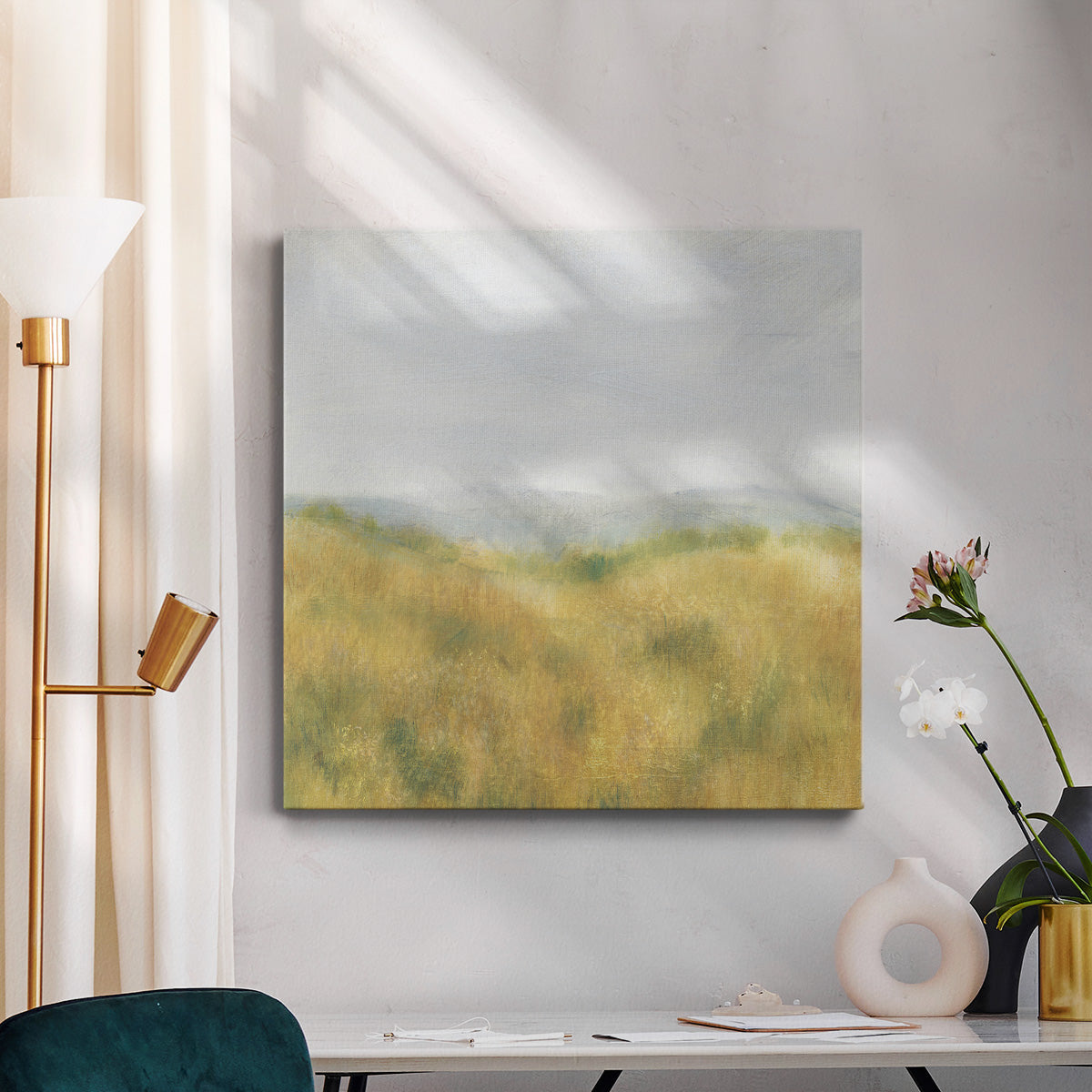 Wheat Fields I-Premium Gallery Wrapped Canvas - Ready to Hang