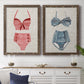 Vintage Swimming III - Premium Framed Canvas 2 Piece Set - Ready to Hang