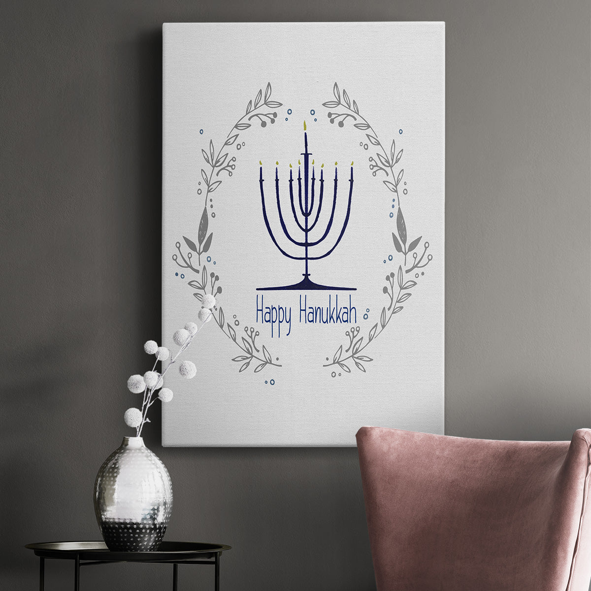 Happy Hanukkah II - Canvas Art Print
