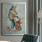 Fantastic Florals Fox, Sitting - Modern Framed Canvas Print