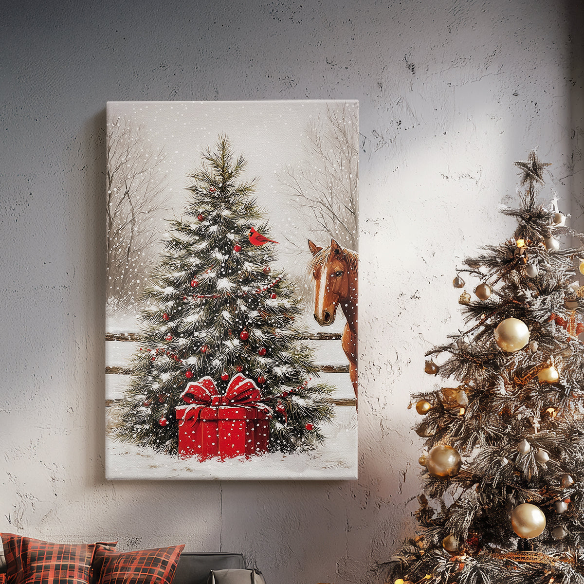 Twilight of Frostlit Icicles - Canvas Art Print