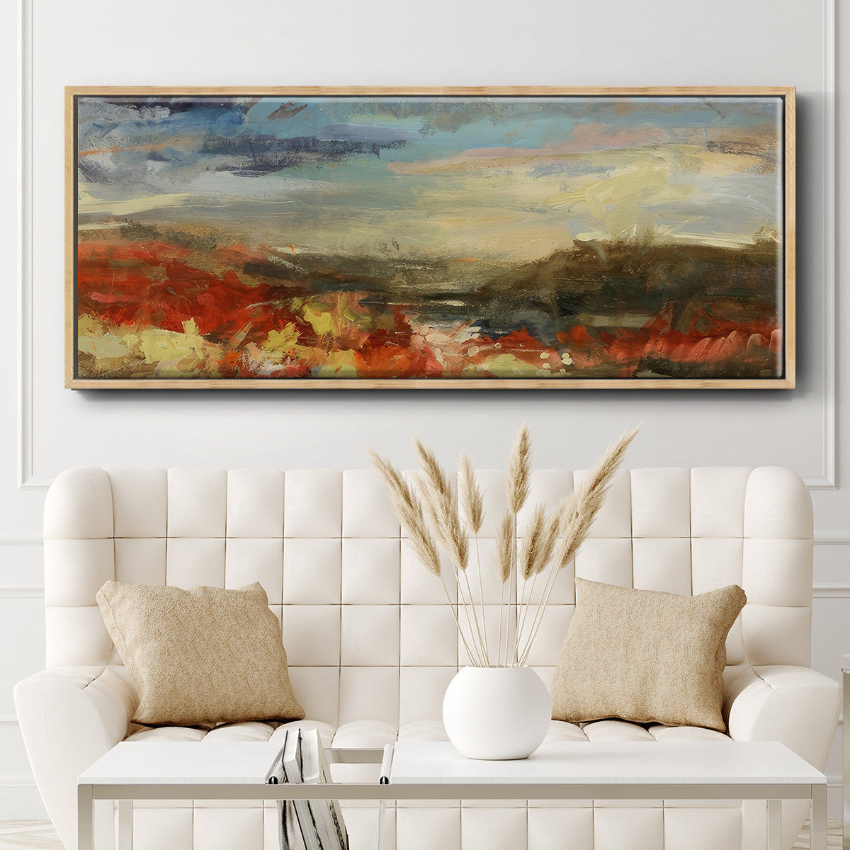 Landscape Study - Floater Framed Canvas Print