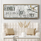 Family Gives Us - Floater Framed Canvas Print