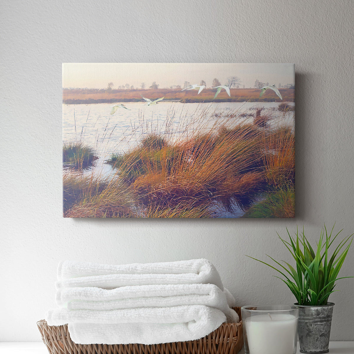 Marshland Hues I - Canvas Art Print