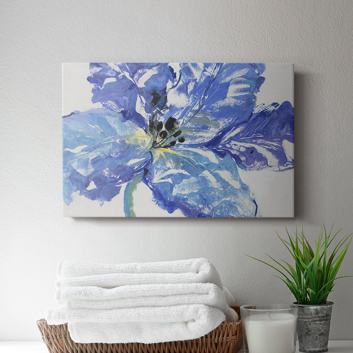 Fleur Bleue I - Canvas Art Print