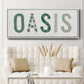 Oasis Cabana - Floater Framed Canvas Print