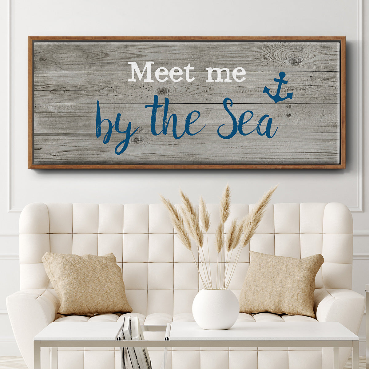 Meet Me - Floater Framed Canvas Print