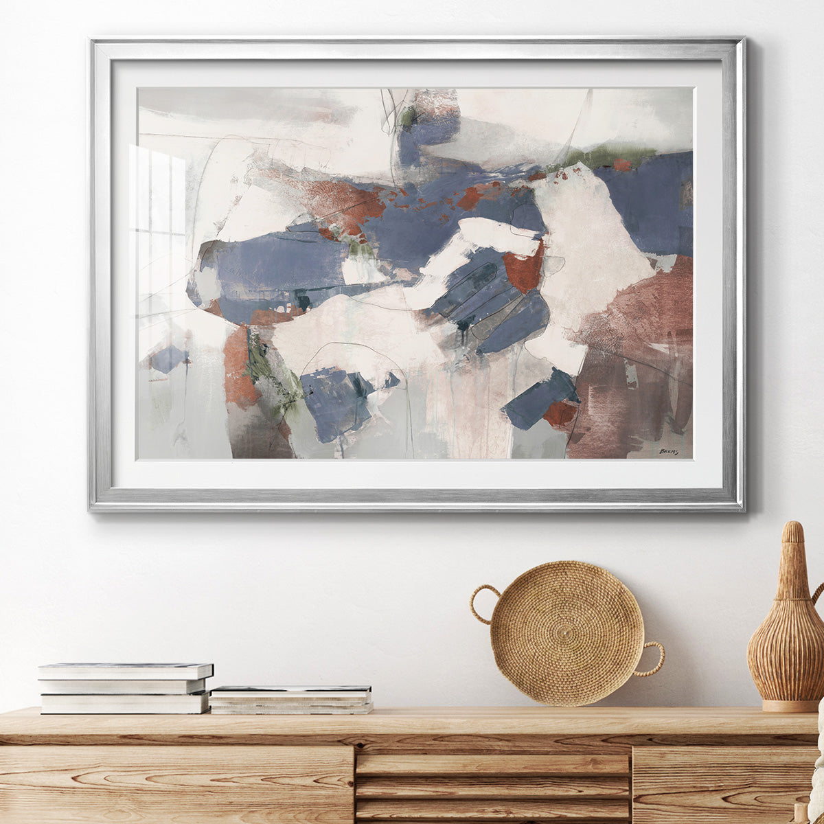 Coral Abstract - Modern Framed Art Print