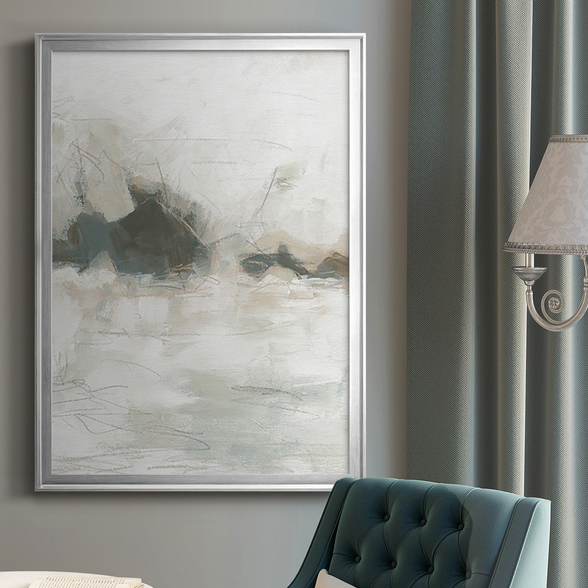 Horizon Break I - Modern Framed Canvas Print