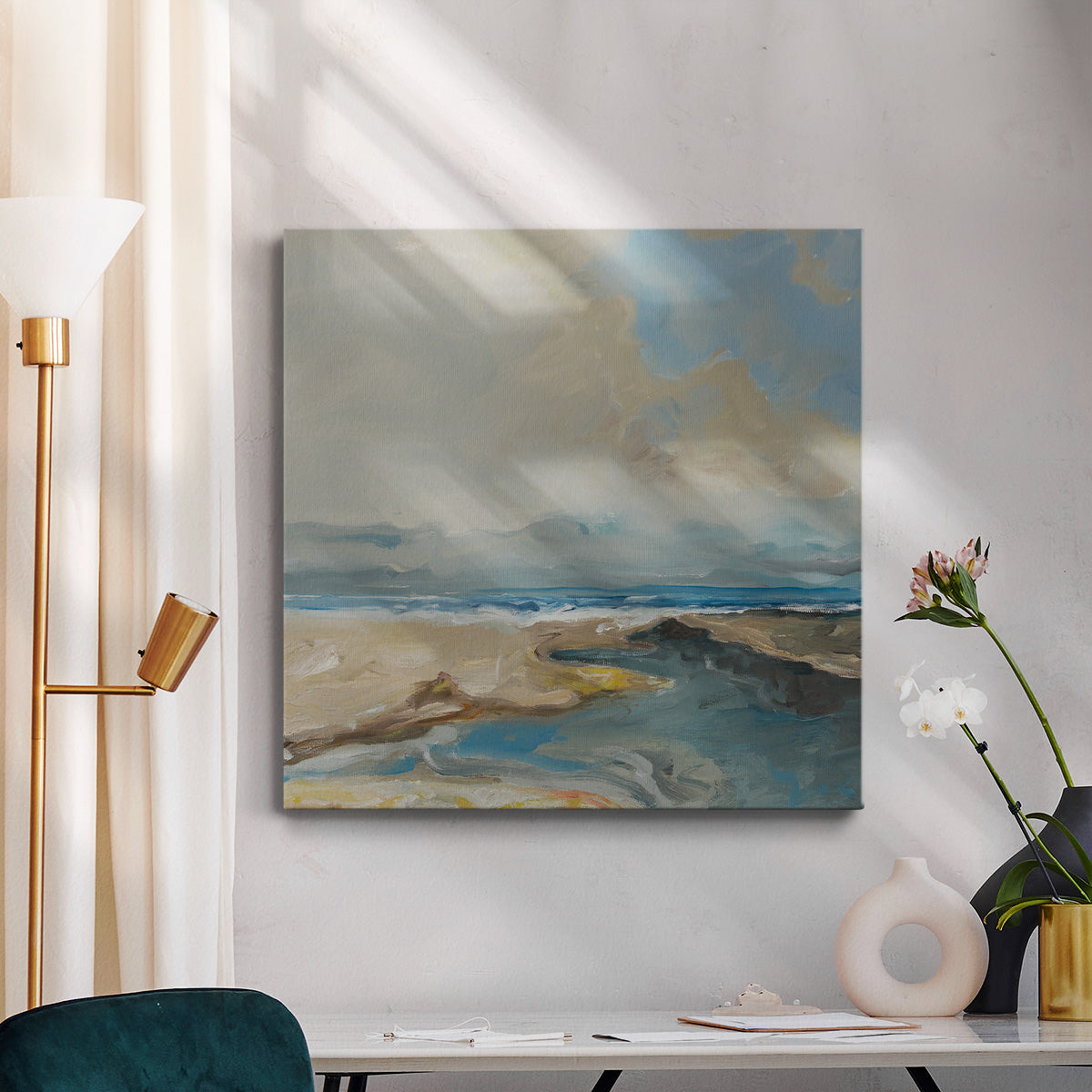 Lincoln Beach -Premium Gallery Wrapped Canvas - Ready to Hang