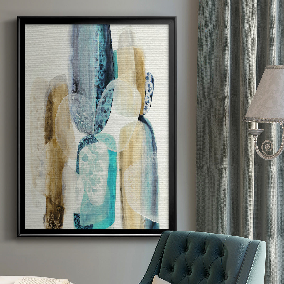 Mood Elevator - Modern Framed Canvas Print