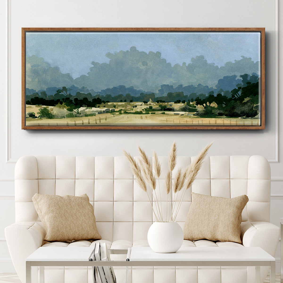 Wild Farmland I - Floater Framed Canvas Print