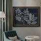 Foliage on Navy V Premium Framed Canvas- Ready to Hang