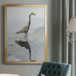 Heron - Modern Framed Canvas Print