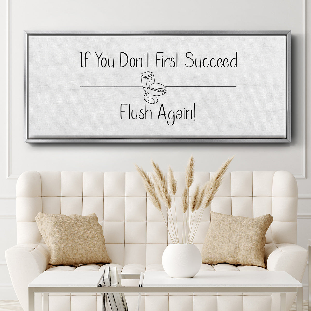 If You Don't ... - Floater Framed Canvas Print