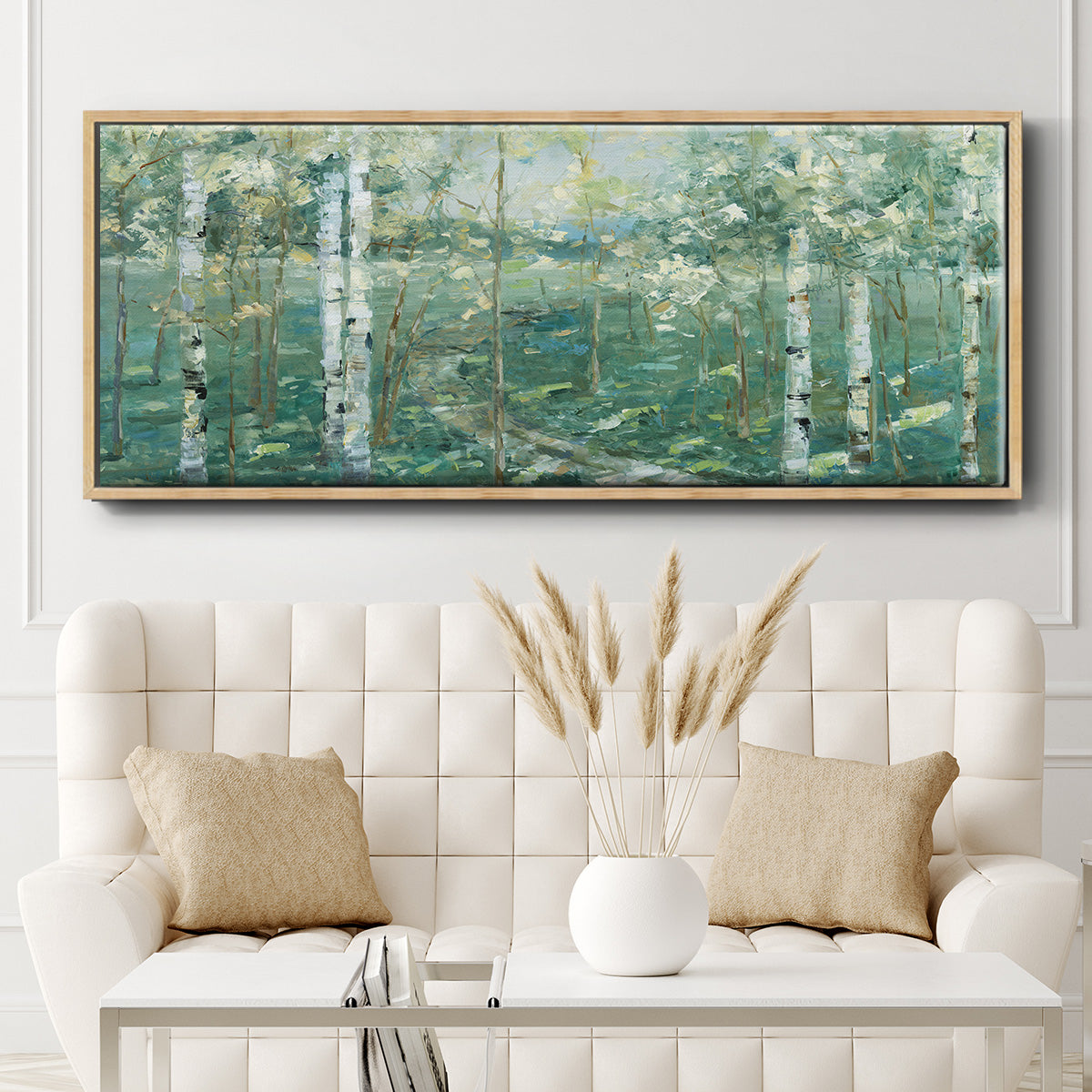 Meadow Light - Floater Framed Canvas Print