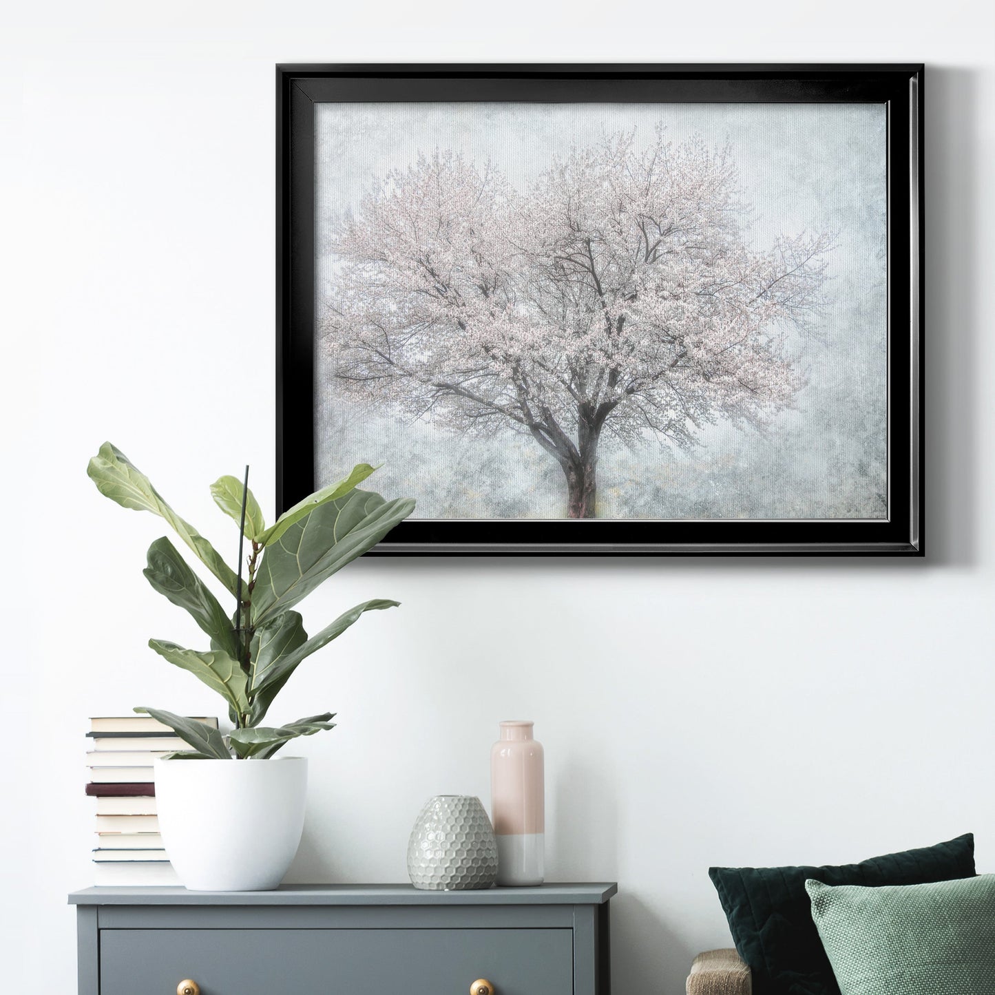 A Feel of Spring II - Modern Framed Canvas Print