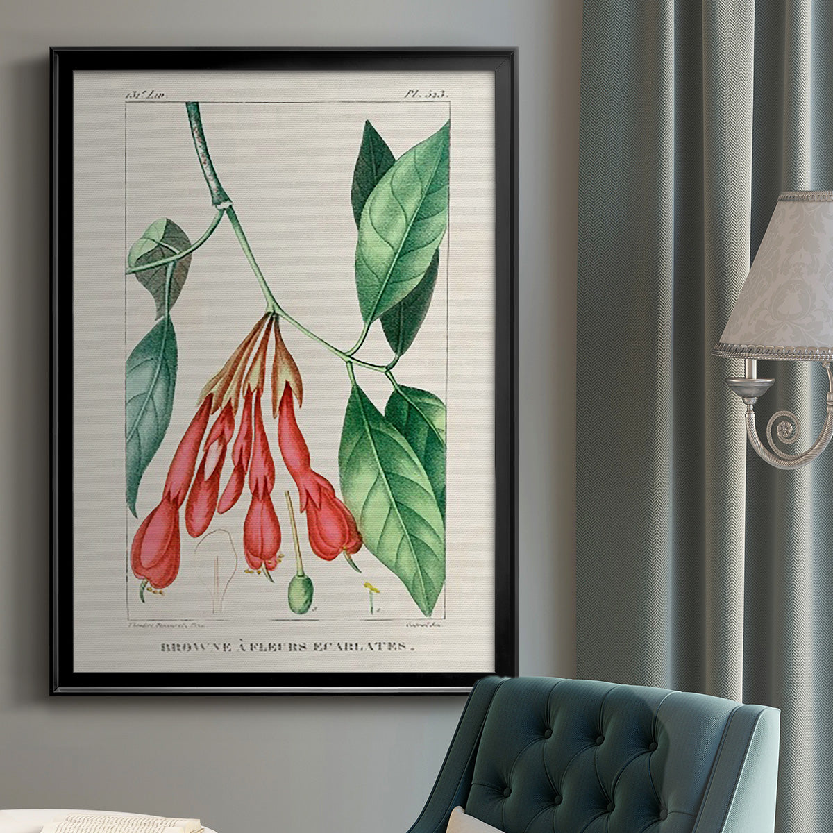 Turpin Tropical Botanicals I - Modern Framed Canvas Print