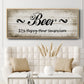 Beer Happy Hour - Floater Framed Canvas Print