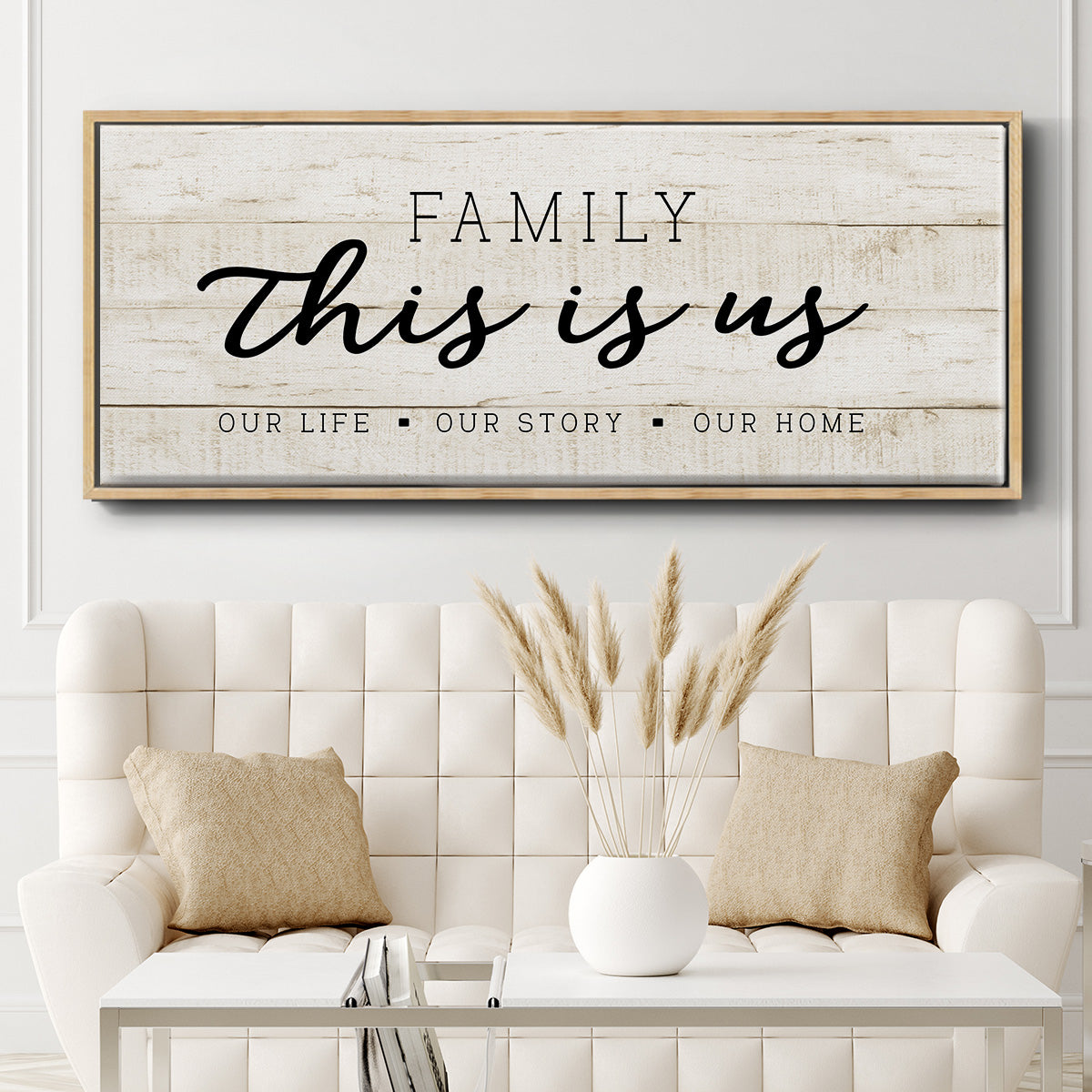 This is Us - Floater Framed Canvas Print