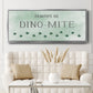 Dinomite - Floater Framed Canvas Print