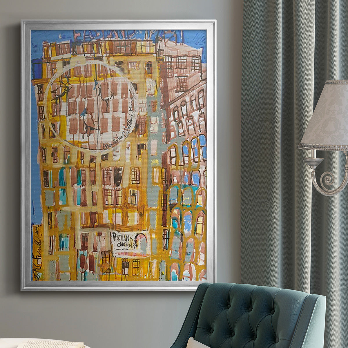 Bandaloo II - Modern Framed Canvas Print