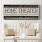 Home Theater - Floater Framed Canvas Print