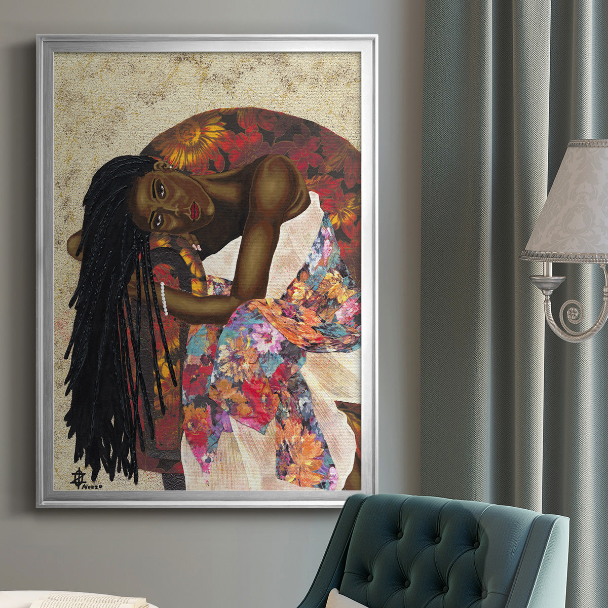 Woman Strong III - Modern Framed Canvas Print