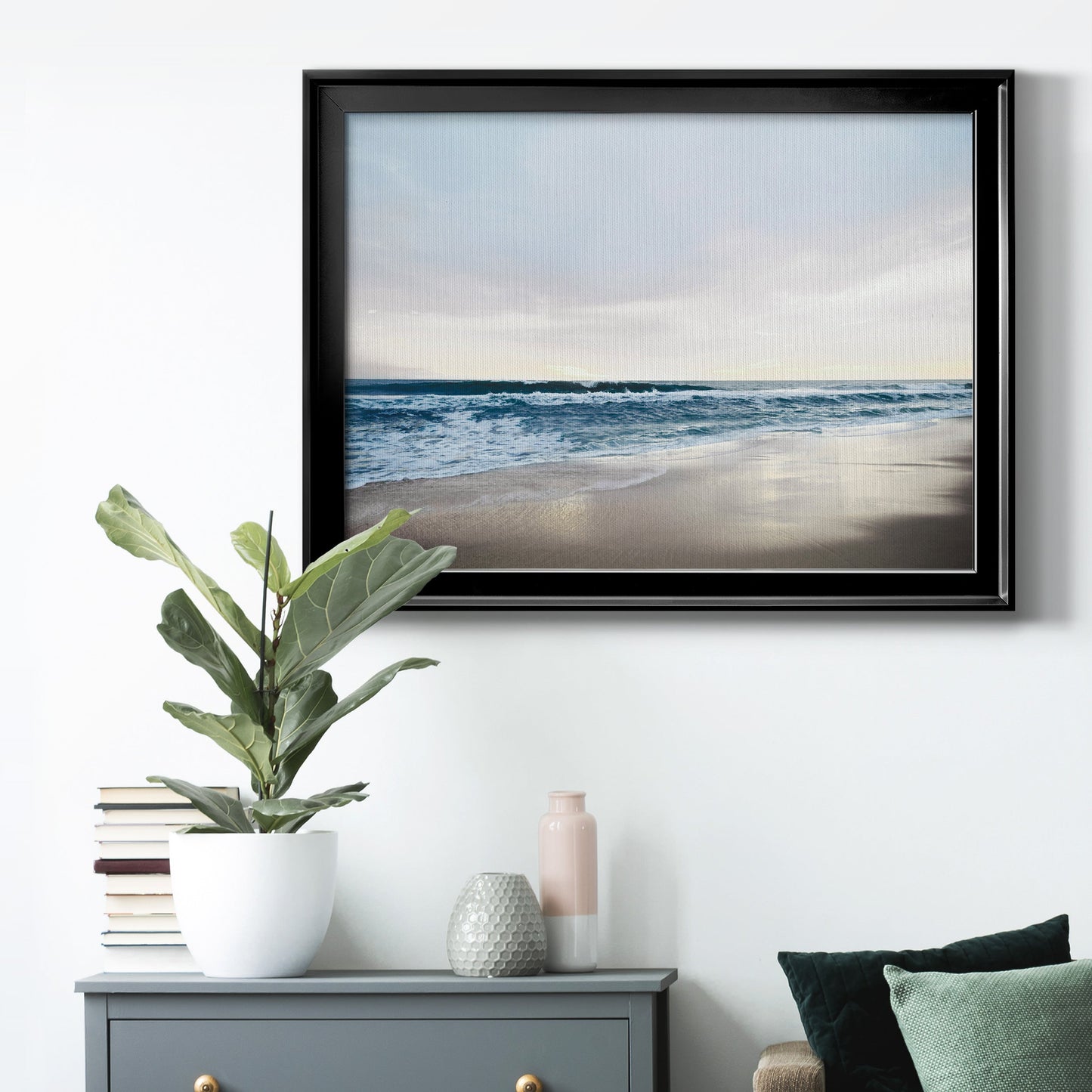 Shimmering Dawn Premium Classic Framed Canvas - Ready to Hang