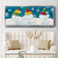 Merry Snowmen - Floater Framed Canvas Print
