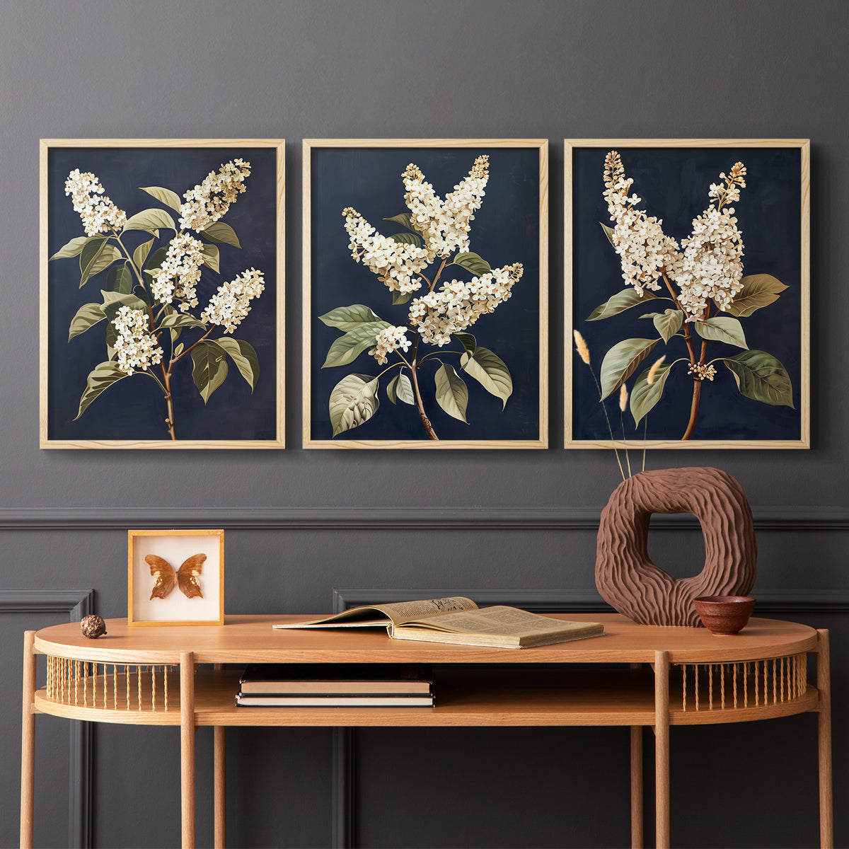 Floral Study Series LII - Restickable Framed Art Set