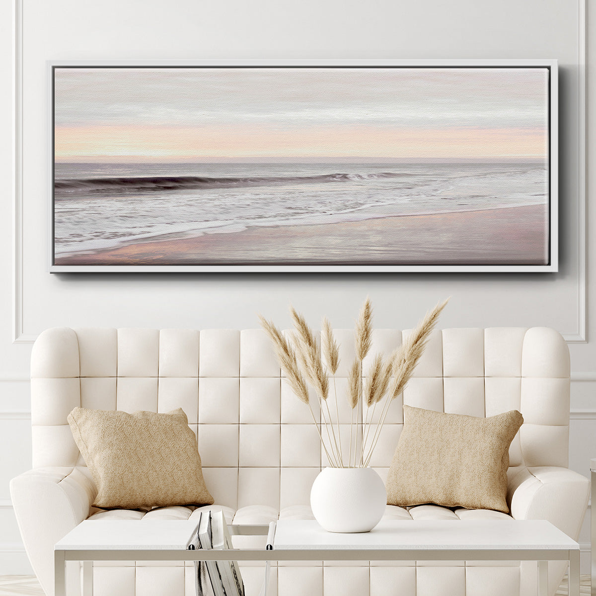 Dawn on the Horizon I - Floater Framed Canvas Print