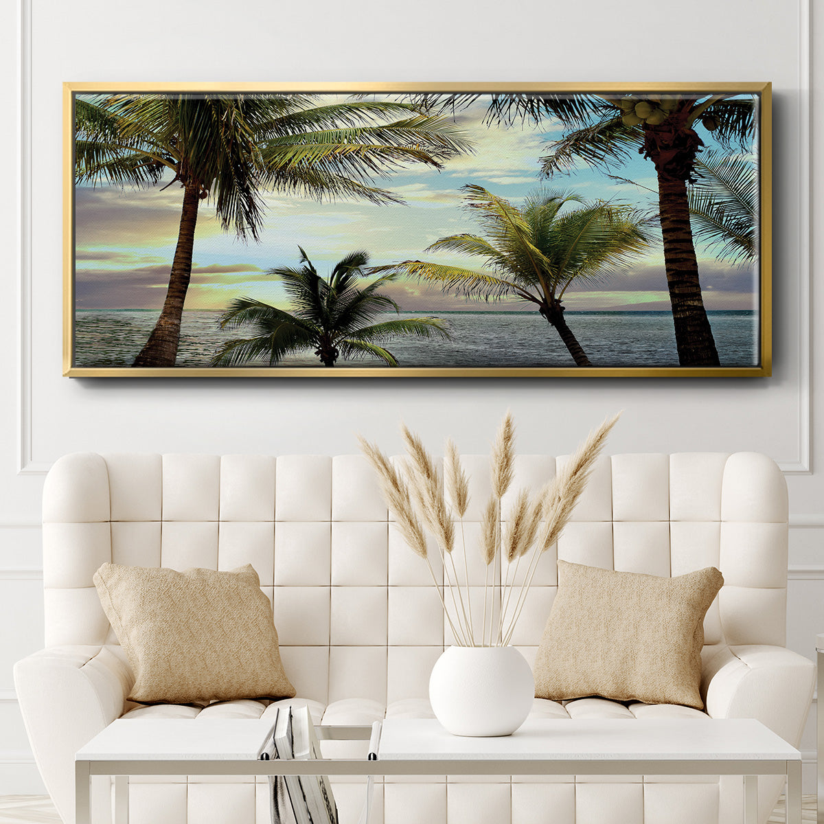 Honduras Sunset - Floater Framed Canvas Print