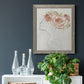 Fashion Floral Silhouette II - Barnwood Framed Canvas Print