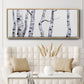 Birch Trees I - Floater Framed Canvas Print