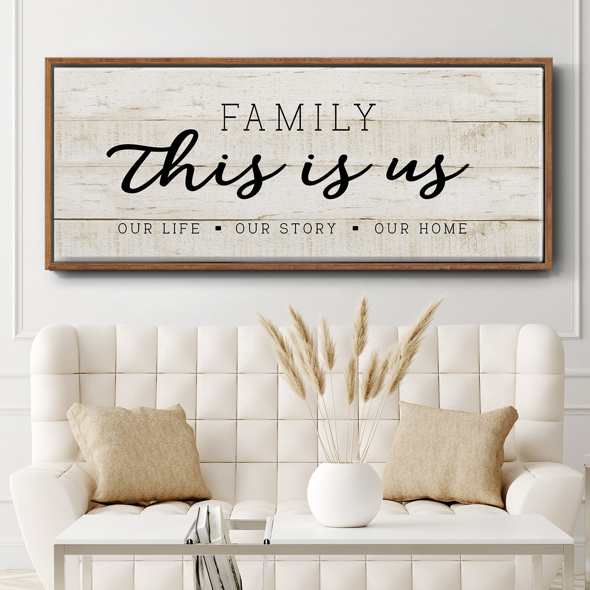 This is Us - Floater Framed Canvas Print