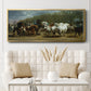 The Horse Fair - Floater Framed Canvas Print