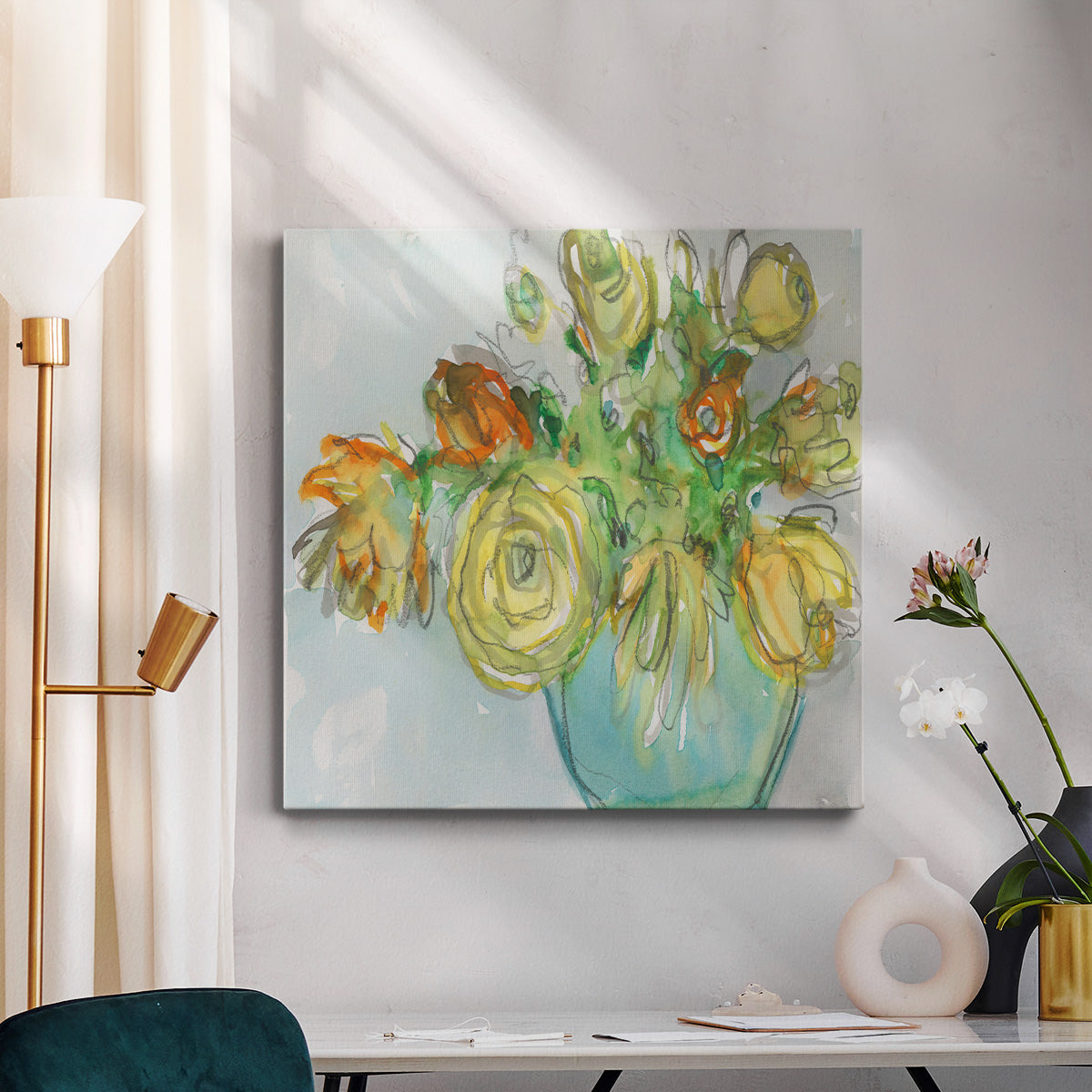 Spring Floral Accent I - Canvas Art Print