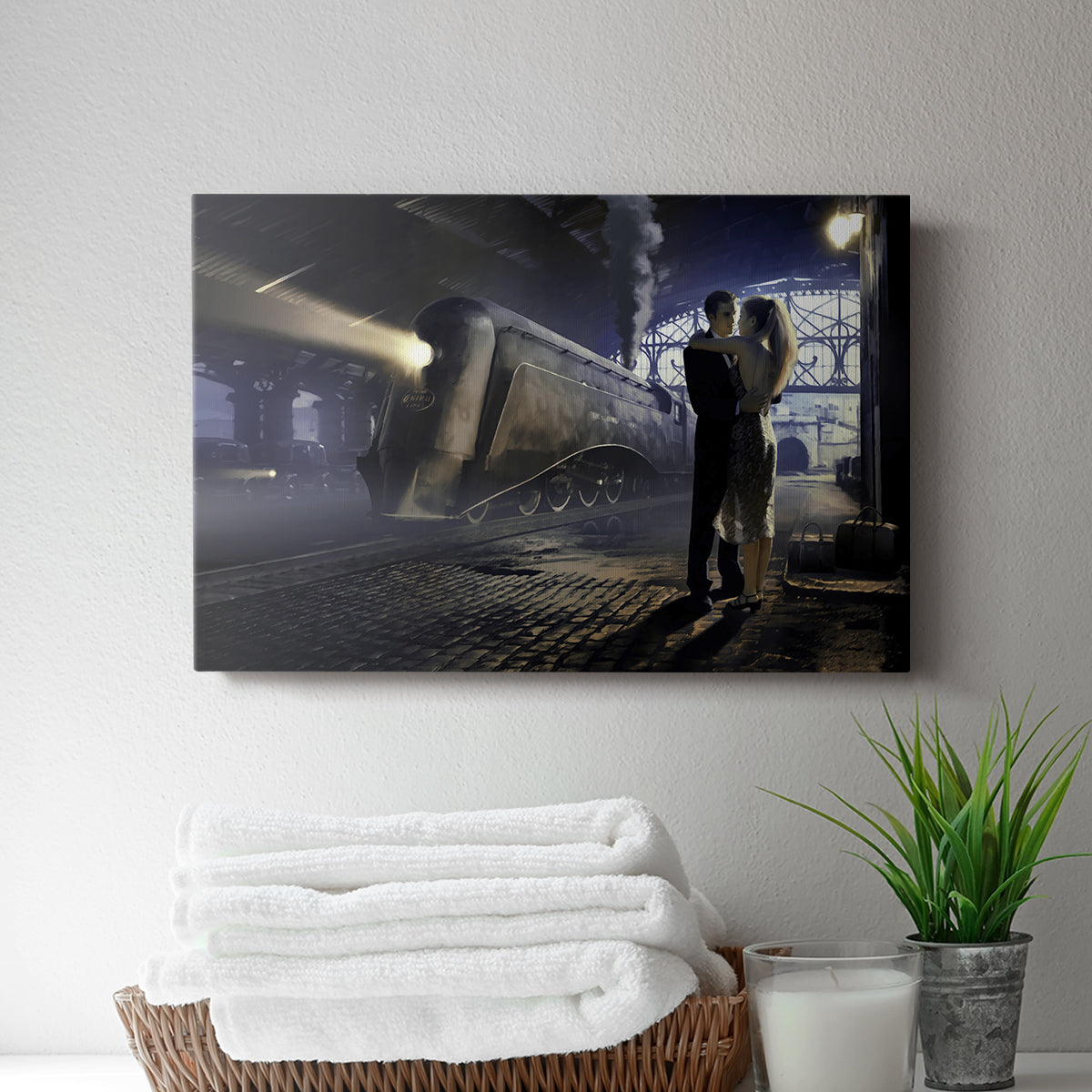 Train Depot - Canvas Art Print