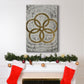 Five Golden Rings  - Gold Leaf Holiday - Gallery Wrapped Canvas