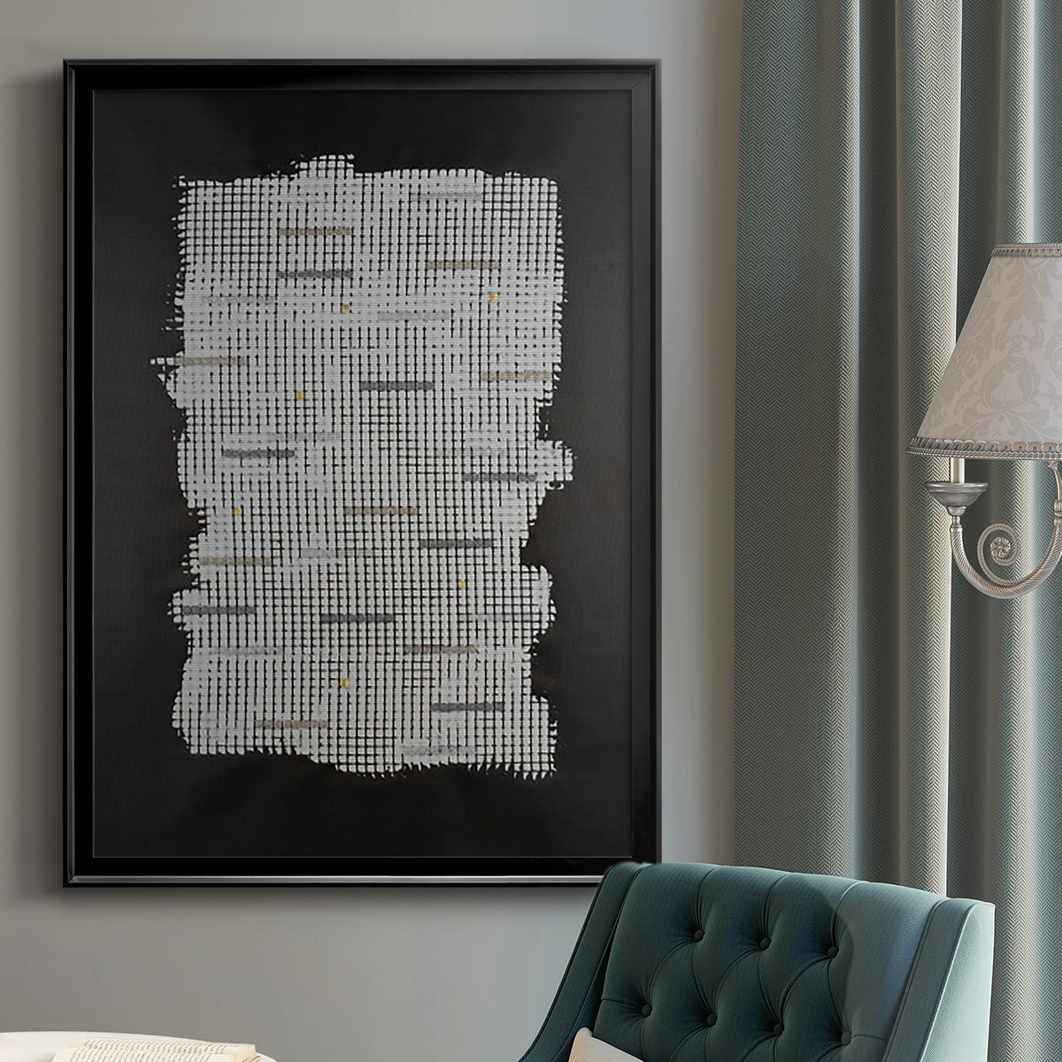 Bits & Bytes I - Modern Framed Canvas Print