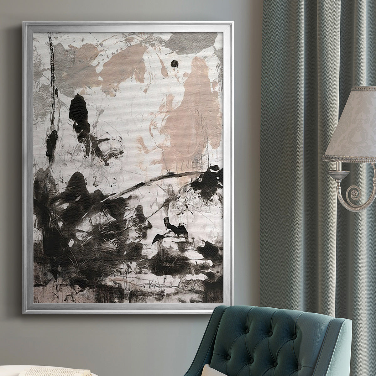 Disarray II - Modern Framed Canvas Print