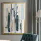 Paper Strata I - Modern Framed Canvas Print