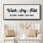 Wash Dry Fold - Floater Framed Canvas Print