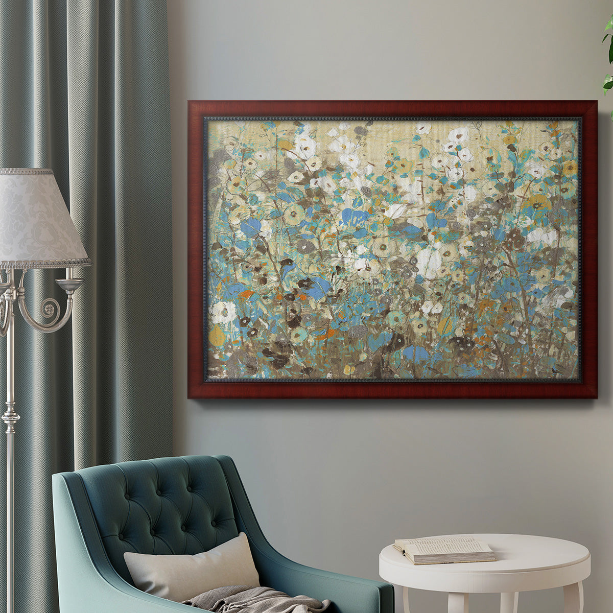 Flowering Vines I Premium Framed Canvas- Ready to Hang