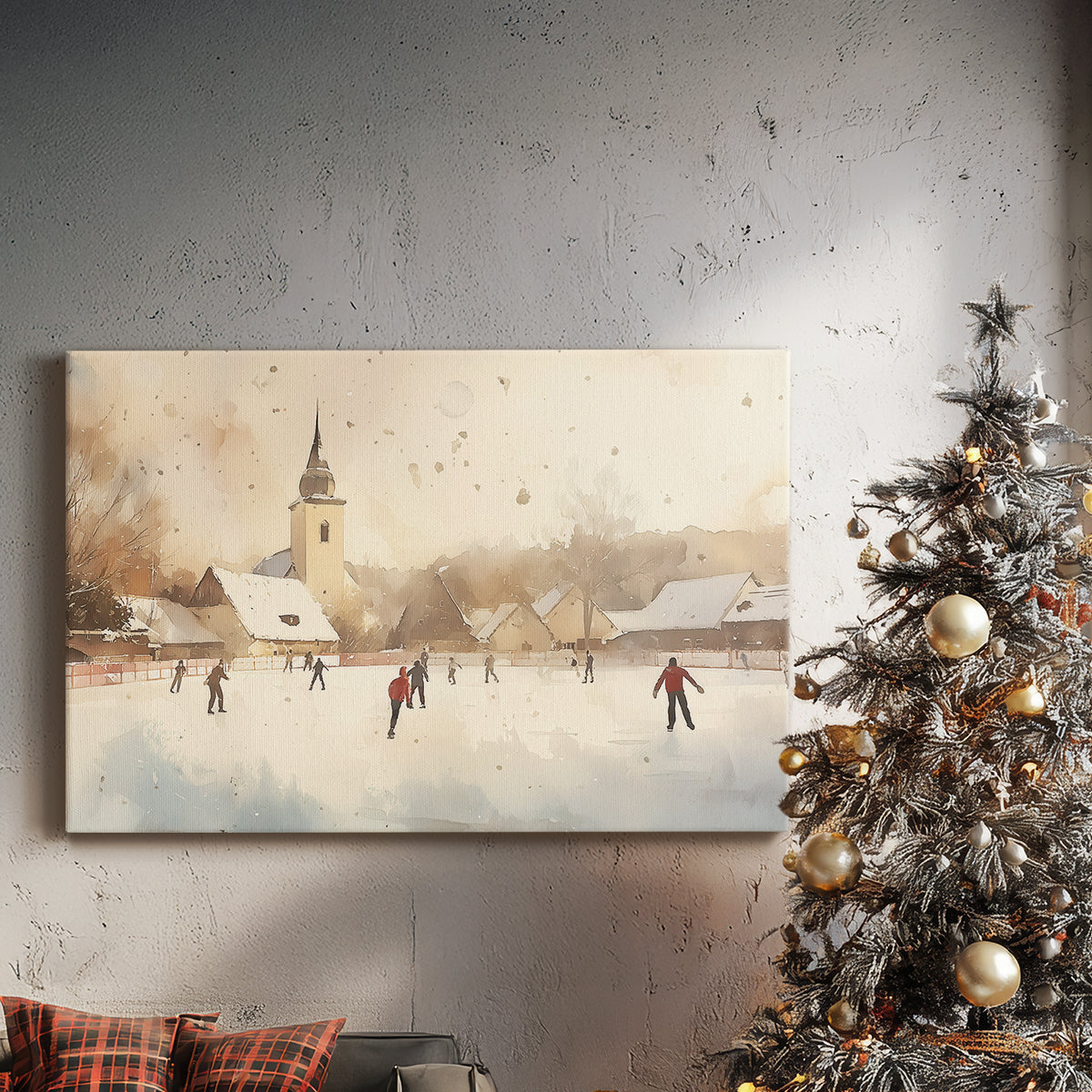 Eve of Golden Yule - Canvas Art Print