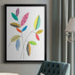 Color Pop Leaves III - Modern Framed Canvas Print