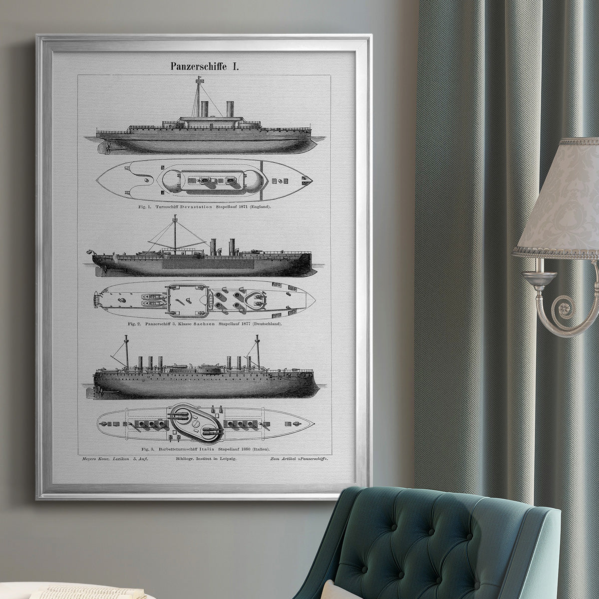 Industrial Ship - Modern Framed Canvas Print